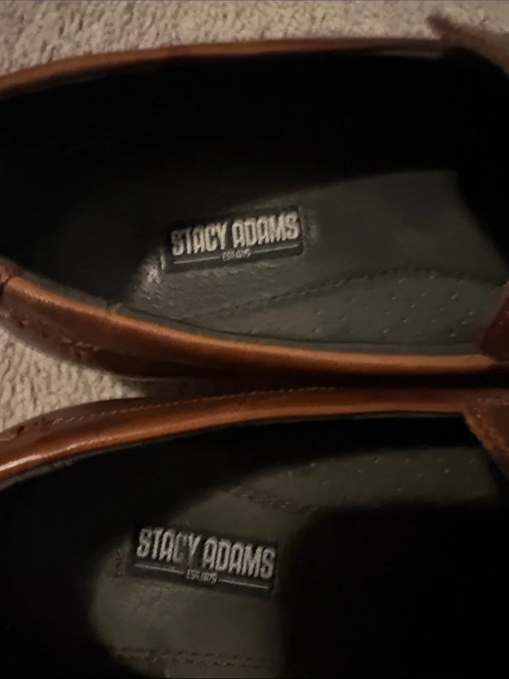 Stacy Adams Brown Leather Bit Loafers